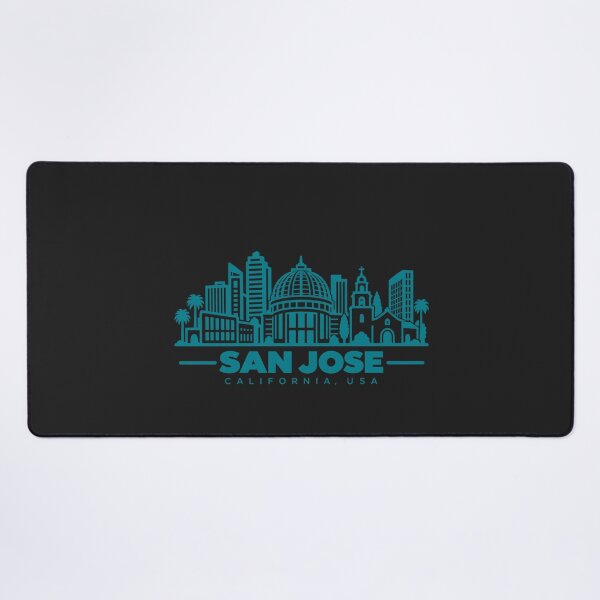 Item preview, San Jose California USA Line Art Skyline Poster designed and sold by CMYKStudio.