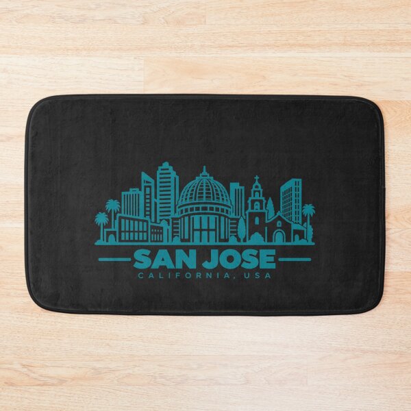 Item preview, San Jose California USA Line Art Skyline Poster designed and sold by CMYKStudio.