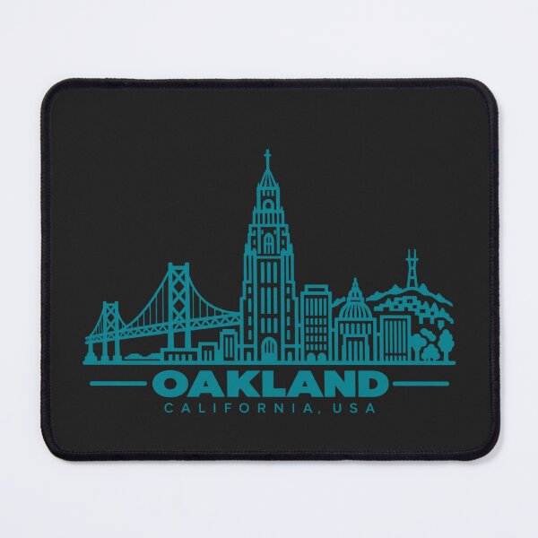 Item preview, Oakland California USA Line Art Skyline Poster designed and sold by CMYKStudio.
