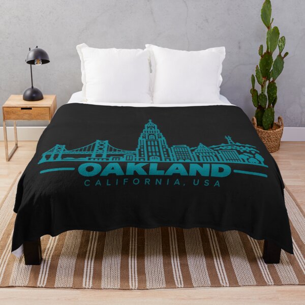 Item preview, Oakland California USA Line Art Skyline Poster designed and sold by CMYKStudio.