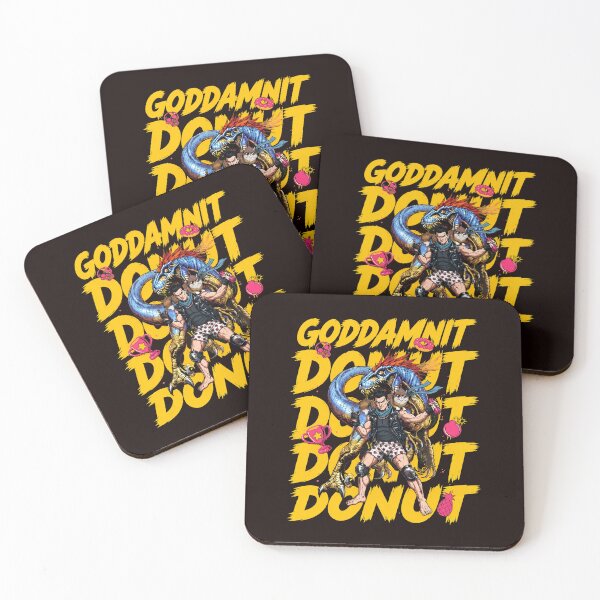 Item preview, Goddamnit Donut Dinosaur Trainer designed and sold by FlipStrawSpot.