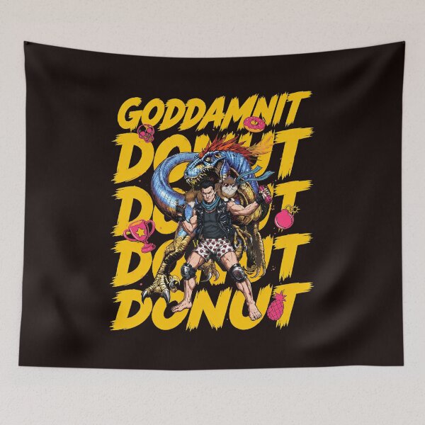 Item preview, Goddamnit Donut Dinosaur Trainer designed and sold by FlipStrawSpot.