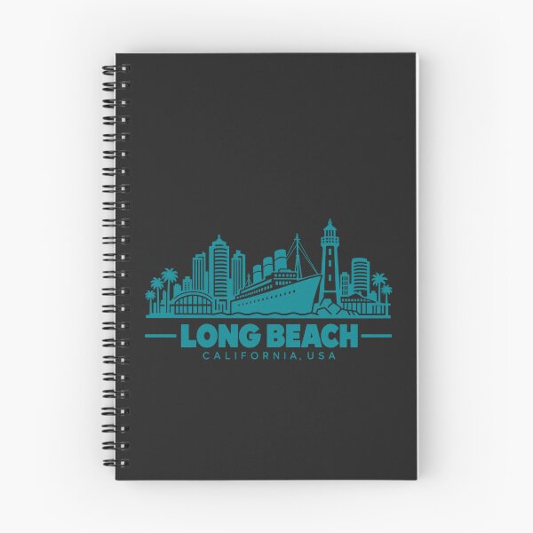 Item preview, Long Beach California USA Line Art Coastline Poster designed and sold by CMYKStudio.