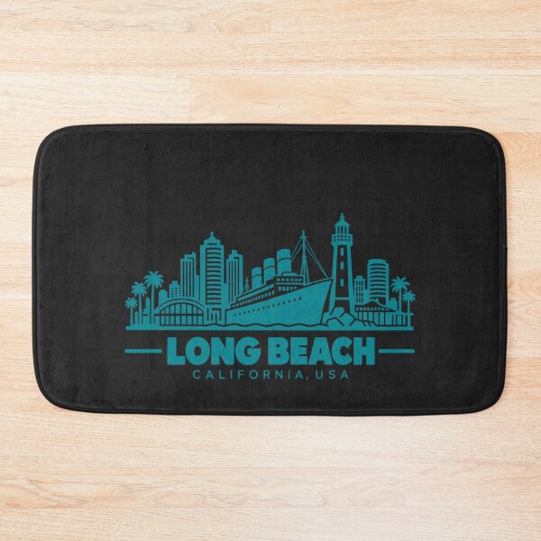 Item preview, Long Beach California USA Line Art Coastline Poster designed and sold by CMYKStudio.