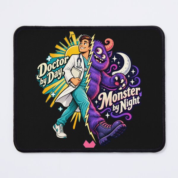 Item preview, Doctor by Day, Monster by Night doctor Halloween designed and sold by JollyNib.