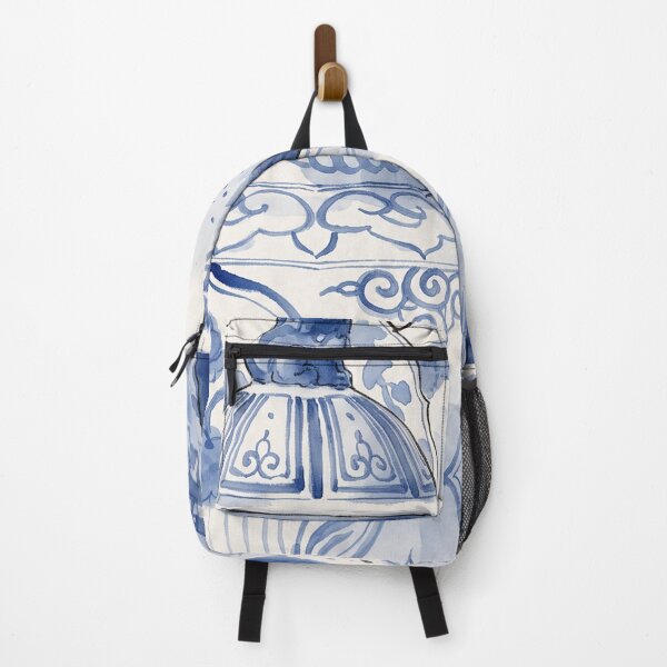 Item preview, Chinoiserie Blue and White Porcelain Watercolor designed and sold by Fani*.