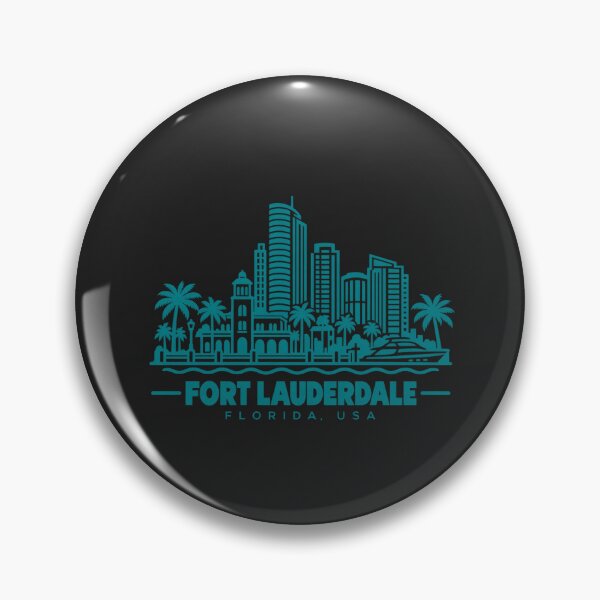 Item preview, Fort Lauderdale Florida USA Line Art Coastline Poster designed and sold by CMYKStudio.