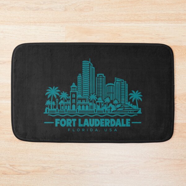 Item preview, Fort Lauderdale Florida USA Line Art Coastline Poster designed and sold by CMYKStudio.