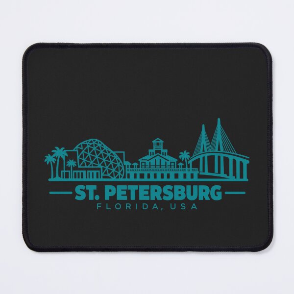 Item preview, St Petersburg Florida USA Line Art Skyline Poster designed and sold by CMYKStudio.