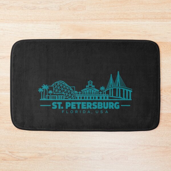 Item preview, St Petersburg Florida USA Line Art Skyline Poster designed and sold by CMYKStudio.