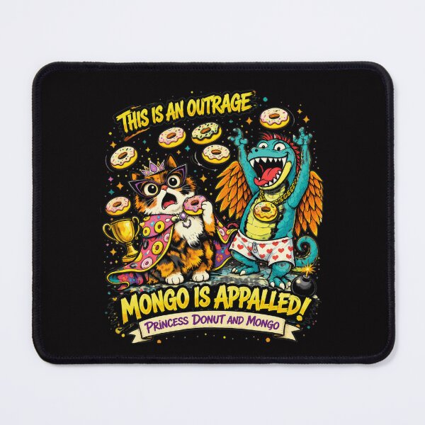 Item preview, Princess Donut and Mongo Outrage Shocked Cat Dragon Donuts designed and sold by ShophiaCrafts.
