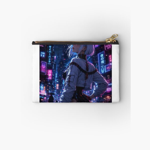 Item preview, Cyberpunk Neon City Girl Futuristic Anime Warrior Night designed and sold by RichardIvie.