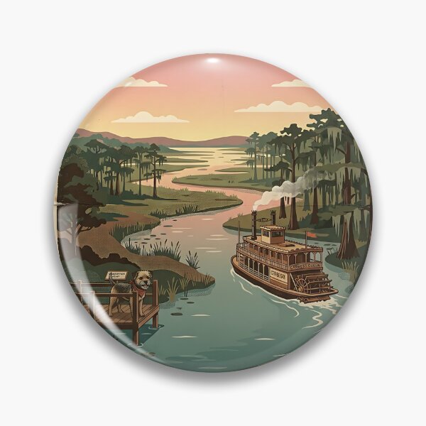Item preview, Border Terrier Riverboat Guide designed and sold by PictoVibe.