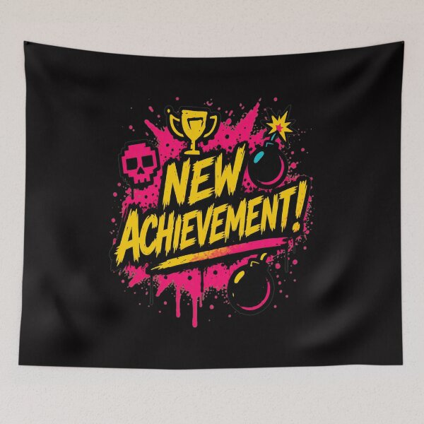 Item preview, New Achievement Pixel Art Gaming Victory designed and sold by ShophiaCrafts.