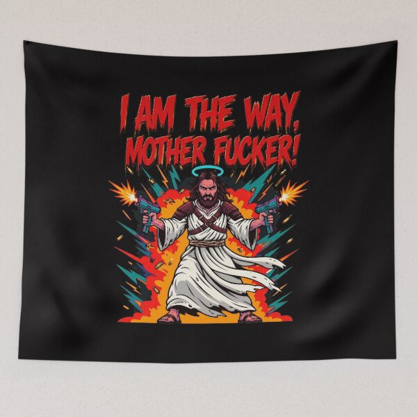 Item preview, Jesus The Way Gun Art Statement Piece designed and sold by ShophiaCrafts.