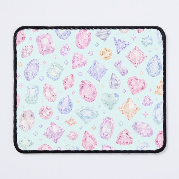 Item preview, Pastel Gemstone Crystal Seamless Pattern designed and sold by Skyrocketz.