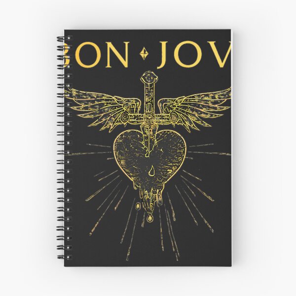 Artikelvorschau, Bons Jovis Heart Wings Cross Rockband entworfen und verkauft von BTdizen.