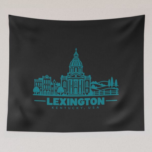 Item preview, Lexington Kentucky USA Line Art Travel Poster designed and sold by CMYKStudio.