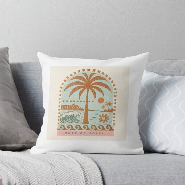 Item preview, Vintage French Surf Palm Tree Retro Beach Aesthetic designed and sold by Travelerspalm.