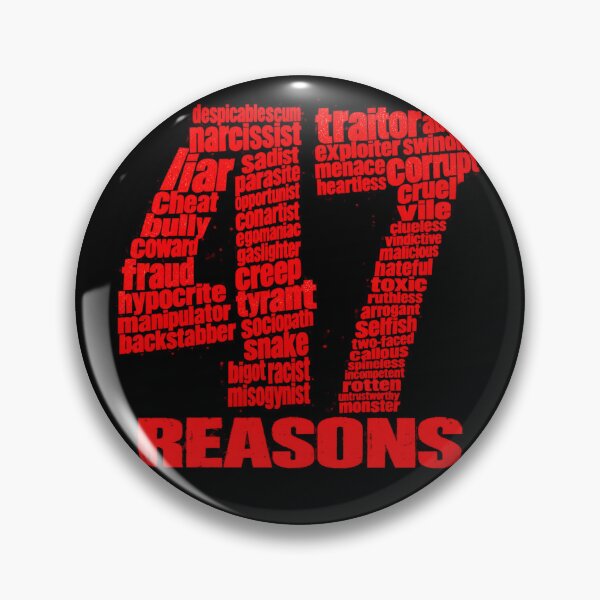 Item preview, 47 Reasons Square emblem designed and sold by CoolCrazyQuirky.