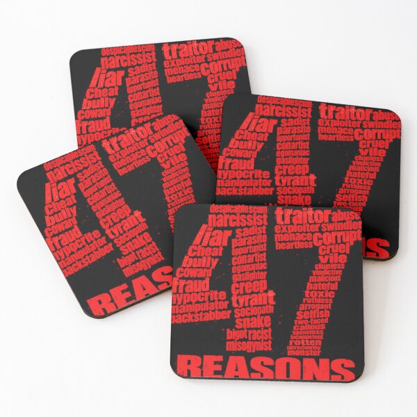 Item preview, 47 Reasons Square emblem designed and sold by CoolCrazyQuirky.