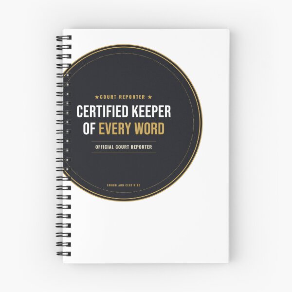 Item preview, Certified Keeper Of Every Word Court Reporter Seal designed and sold by SlowMadeShelf.