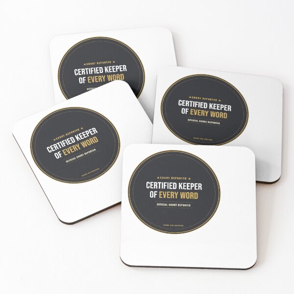 Item preview, Certified Keeper Of Every Word Court Reporter Seal designed and sold by SlowMadeShelf.