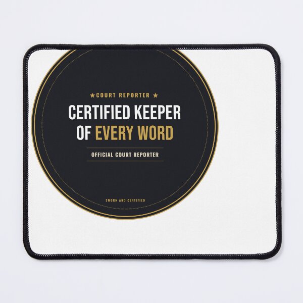 Item preview, Certified Keeper Of Every Word Court Reporter Seal designed and sold by SlowMadeShelf.
