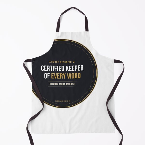 Item preview, Certified Keeper Of Every Word Court Reporter Seal designed and sold by SlowMadeShelf.