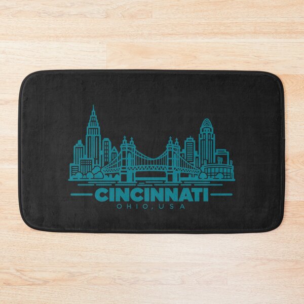 Item preview, Cincinnati Ohio USA Line Art Skyline Poster designed and sold by CMYKStudio.