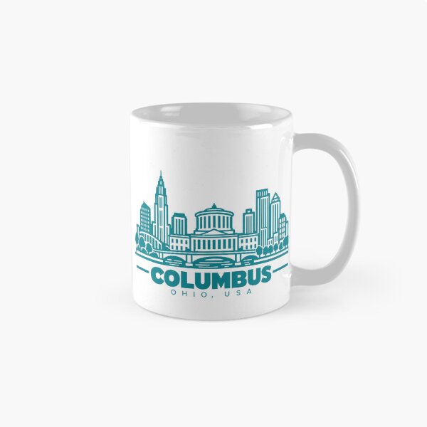 Item preview, Columbus Ohio USA Line Art Skyline Poster designed and sold by CMYKStudio.