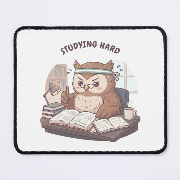 Item preview, Chibi Owl Studying designed and sold by cobano.