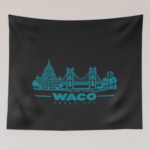 Item preview, Waco Texas USA Line Art Landmark Poster designed and sold by CMYKStudio.