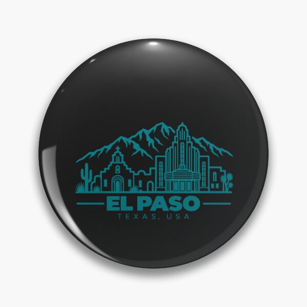 Item preview, El Paso Texas USA Line Art Skyline Poster designed and sold by CMYKStudio.