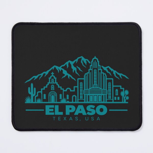 Item preview, El Paso Texas USA Line Art Skyline Poster designed and sold by CMYKStudio.