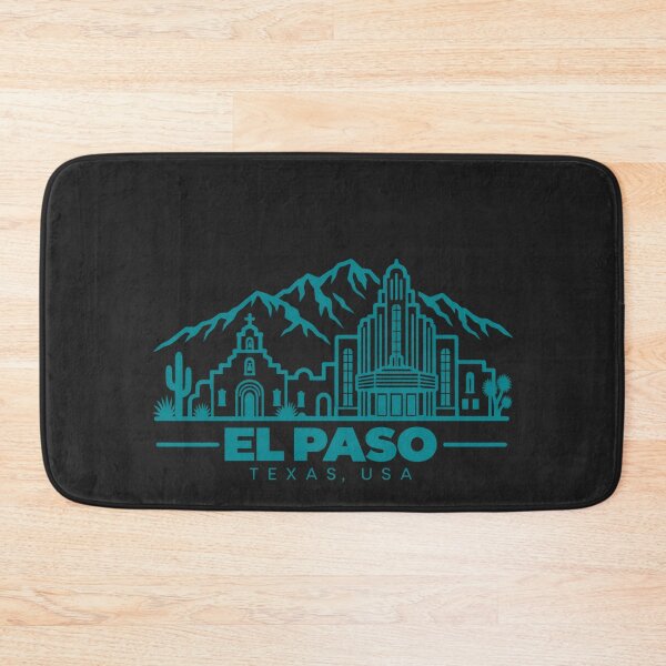 Artikelvorschau, El Paso Texas USA Line Art Skyline Poster entworfen und verkauft von CMYKStudio.