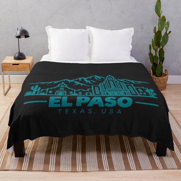 Item preview, El Paso Texas USA Line Art Skyline Poster designed and sold by CMYKStudio.