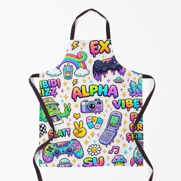 Item preview, Kawaii Y2K Slime Gamer Sticker Collage – Colorful Retro Gaming Vibes designed and sold by NostalgiaPop77.