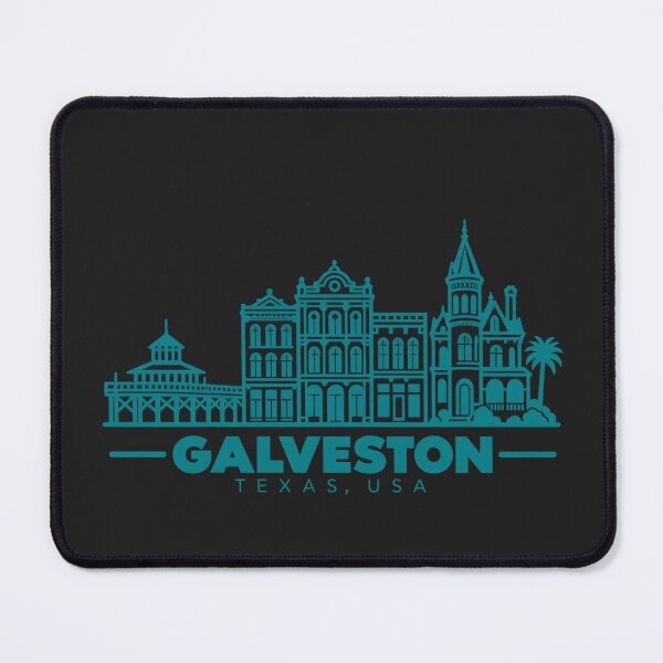 Item preview, Galveston Texas USA Line Art Travel Poster designed and sold by CMYKStudio.