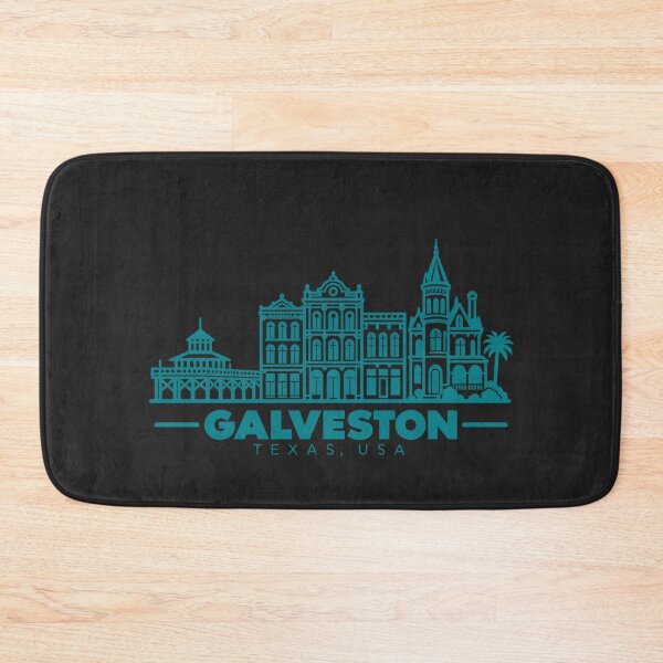 Item preview, Galveston Texas USA Line Art Travel Poster designed and sold by CMYKStudio.
