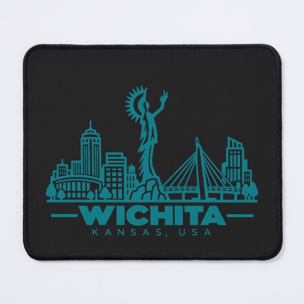 Item preview, Wichita Kansas USA Line Art Skyline Poster designed and sold by CMYKStudio.