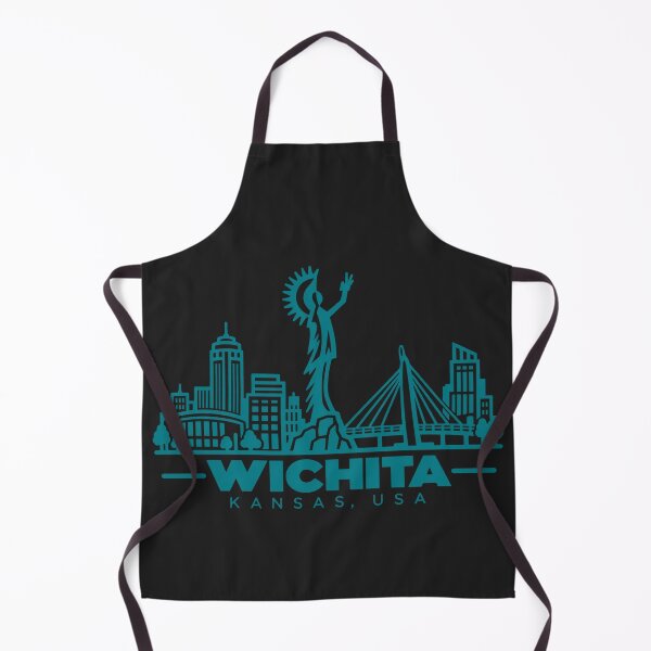 Item preview, Wichita Kansas USA Line Art Skyline Poster designed and sold by CMYKStudio.
