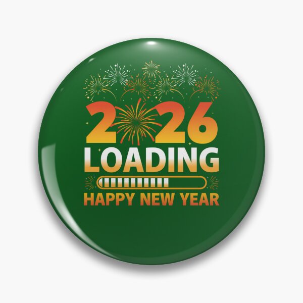 Item preview, 2026 Loading  Happy New Year Fireworks Design 535 designed and sold by WeeThingsFiber.