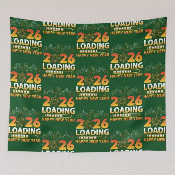 Item preview, 2026 Loading  Happy New Year Fireworks Design 535 designed and sold by WeeThingsFiber.