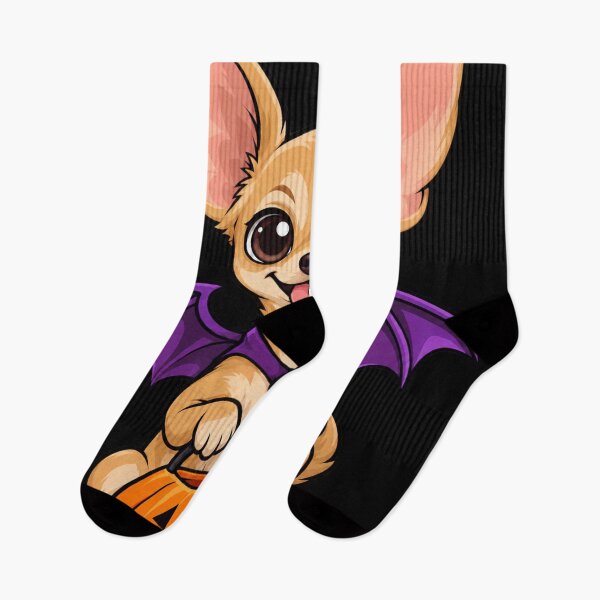 Item preview, Cute Halloween Chihuahua with Bat Wings and Pumpkin designed and sold by Thaivi Design.