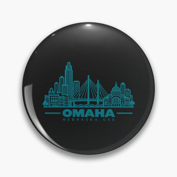 Item preview, Omaha Nebraska USA Line Art Skyline Poster designed and sold by CMYKStudio.