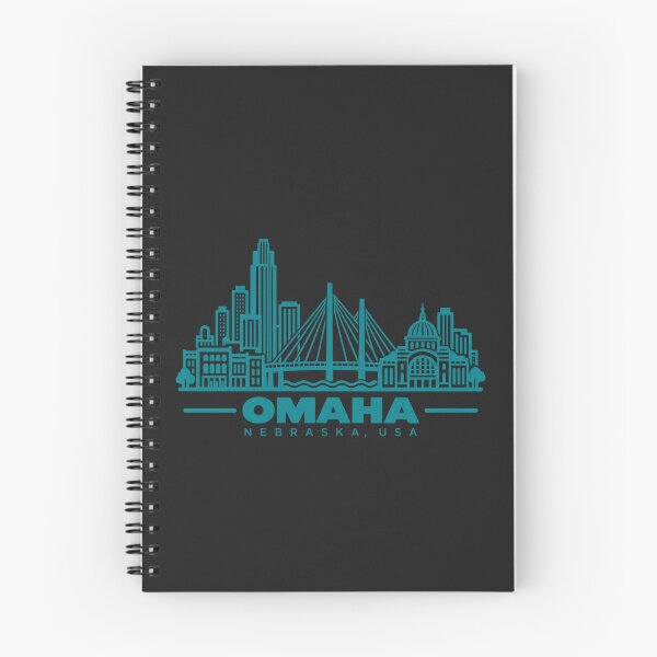Item preview, Omaha Nebraska USA Line Art Skyline Poster designed and sold by CMYKStudio.