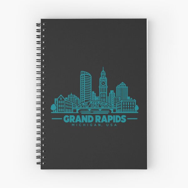 Item preview, Grand Rapids Michigan USA Line Art Skyline Poster designed and sold by CMYKStudio.