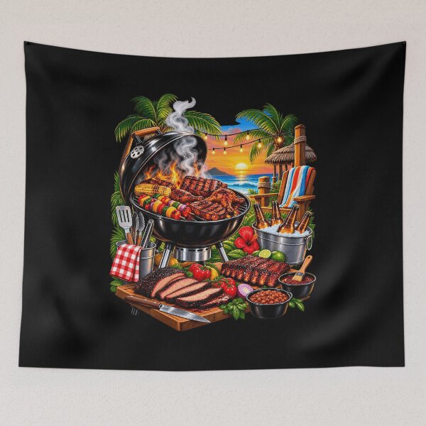 Item preview, Barbecue Cookout Tropical Evening Gathering designed and sold by fungear.