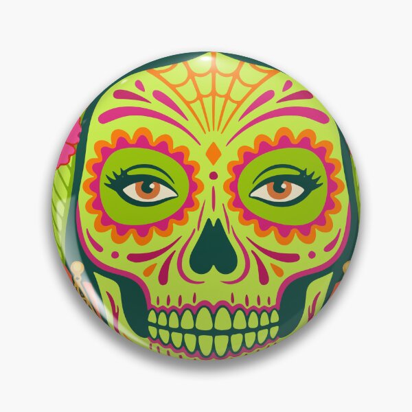 Item preview, Catrina Colorful Sugar Skull Illustration designed and sold by  Ojo de Lilith.
